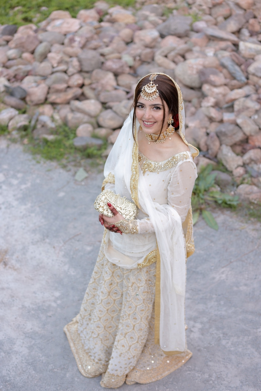 Chikankari Chiffon Hand-Embroidered Anarkali